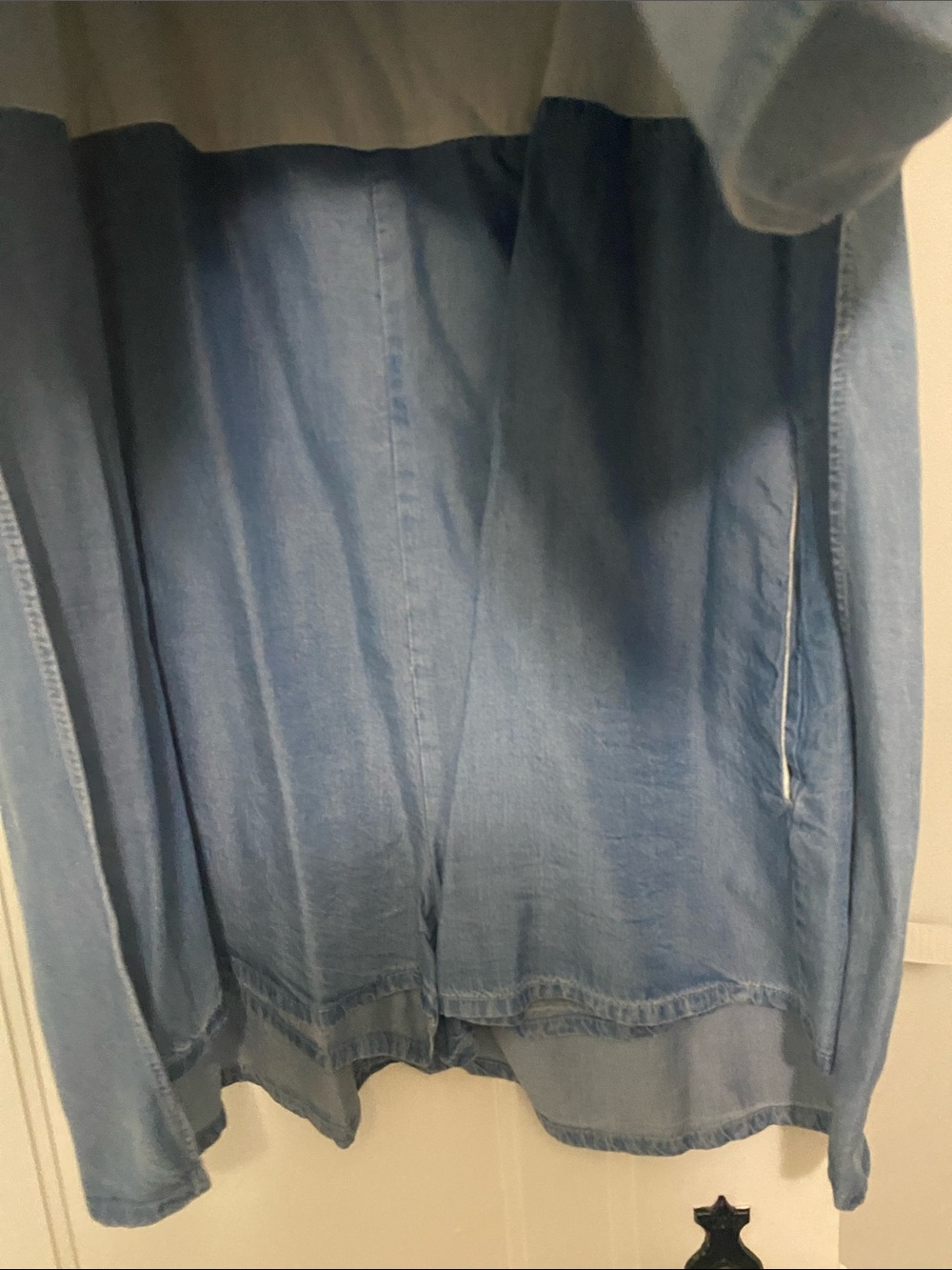 Zara Light Blue Cold-Shoulder Dress with Built in Short - Picture 4 of 4